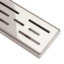 Signature Hardware 32 in. 304 Linear Shower Drain with Drain Flange 
