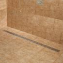 60 in. Linear Shower Drain with Drain Flange in Brushed Stainless Steel