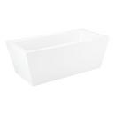 Signature Hardware White 67 x 32 in. Freestanding Bathtub with Center Drain 