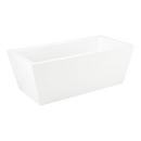 Signature Hardware White 67 x 32 in. Freestanding Bathtub with Center Drain 