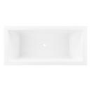 Signature Hardware White 67 x 32 in. Freestanding Bathtub with Center Drain 