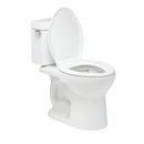 Signature Hardware White 1.28 gpf Elongated Floor Mount Two Piece Toilet 