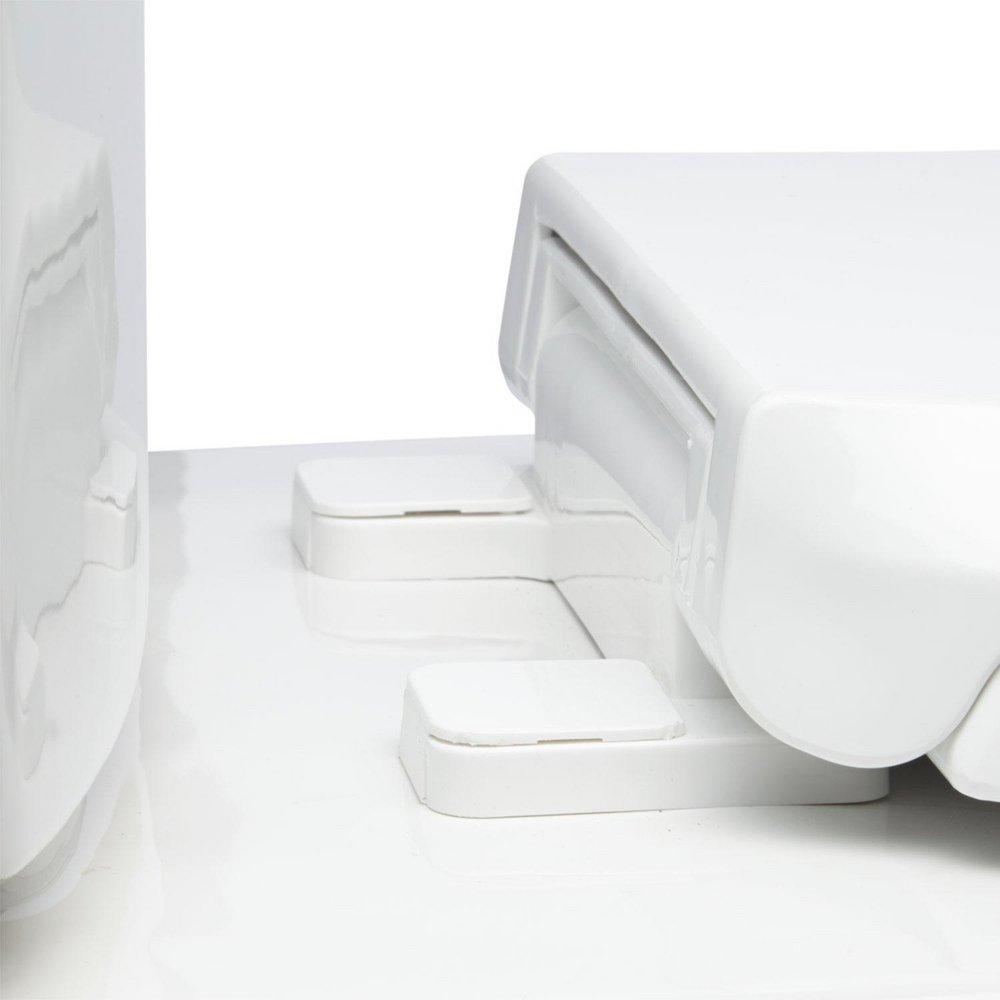 Signature Hardware White 1.28 gpf Elongated Floor Mount Two Piece Toilet 