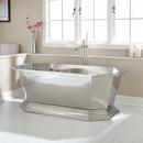 66 x 34-1/2 in. Freestanding Bathtub Center Drain in Stainless Steel