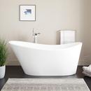 71 x 31-1/4 in. Freestanding Bathtub with Right Drain in White