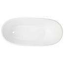 Signature Hardware Black 71-1/8 x 31-1/4 in. Freestanding Bathtub End Drain 