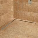 48  LOUP L-SHAPED LINEAR SHOWER DRAIN - BRUSHED STAINLESS STEEL 