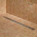 2-1/8 in. Tapered Brushed Stainless Steel Shower Drain