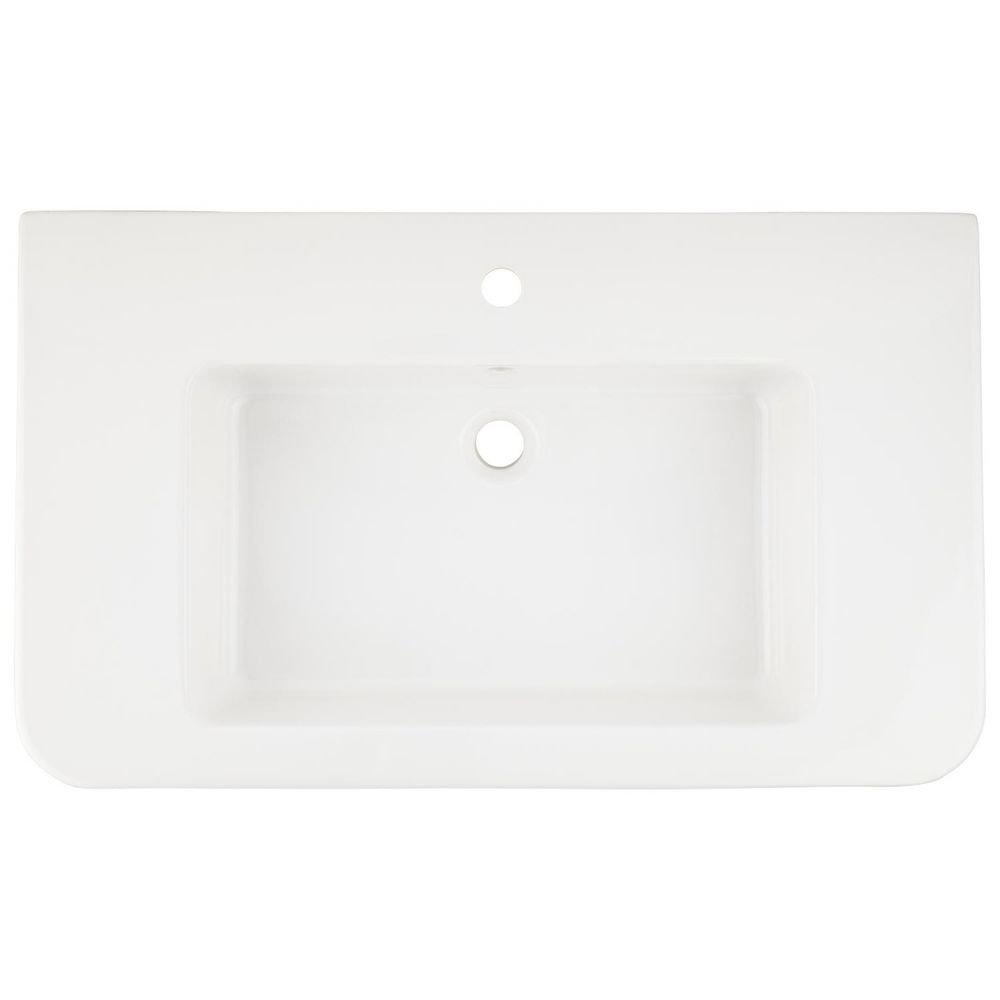 Signature Hardware White Wall Mount Basin 