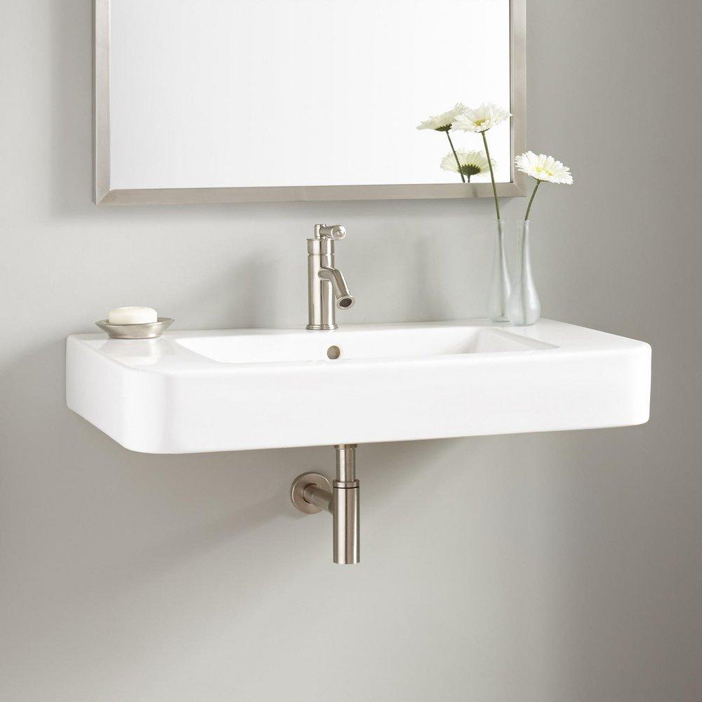 Signature Hardware White Wall Mount Basin 