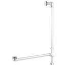 Pop-Up Tub Drain with Fixed Head and Overflow in Polished Chrome