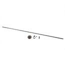36 in. Ceiling Mount Straight Shower Rod in Brushed Nickel