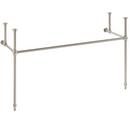 60 in. Brass Console Sink Stand in Brushed Nickel