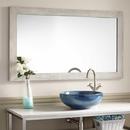 Signature Hardware Light Grey Rectangular Mirror in Light Grey 