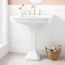 31-7/8 x 21-7/8 in. Rectangular Pedestal Bathroom Sink in White