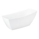 Signature Hardware White 67 x 31-1/8 in. Freestanding Bathtub with End Drain 