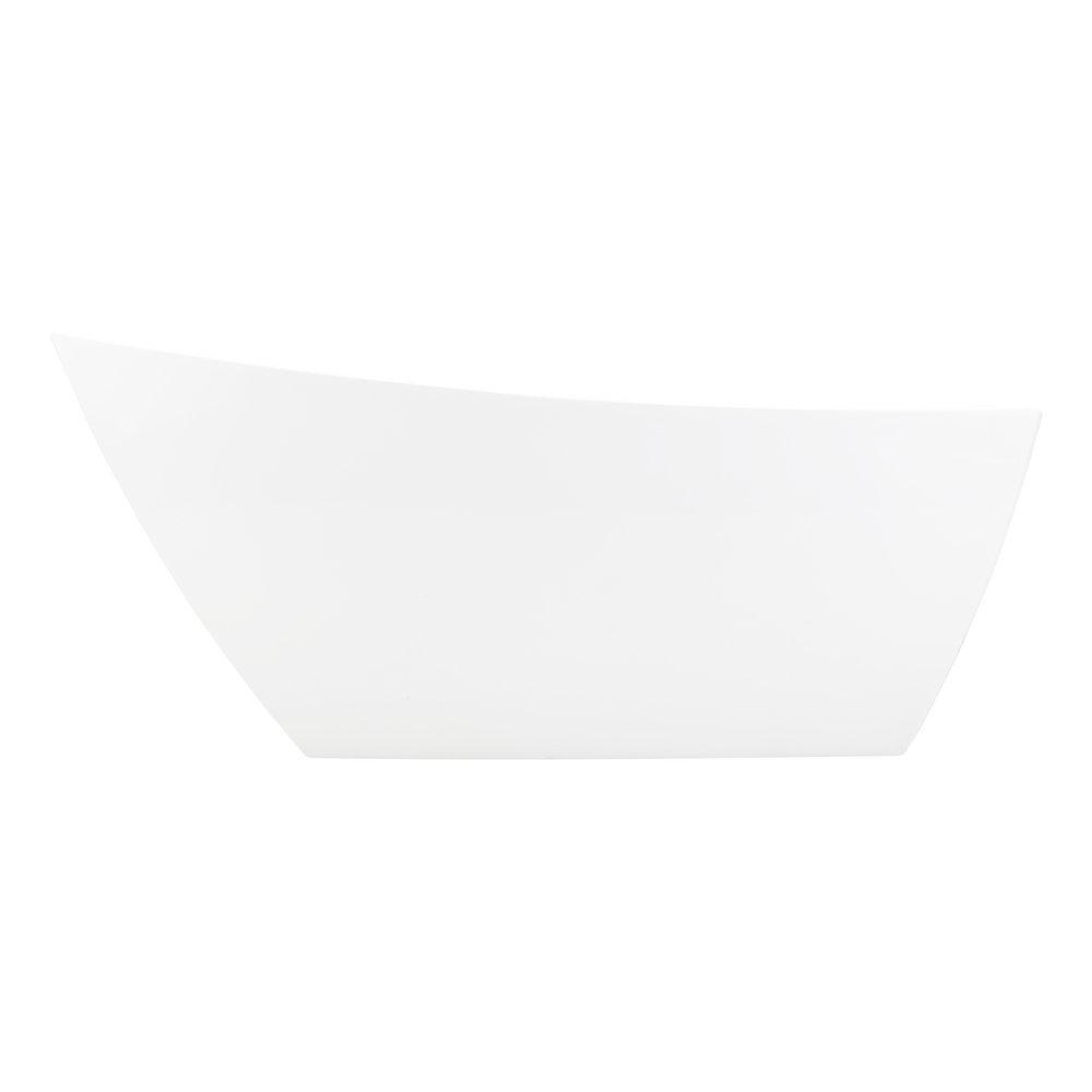 Signature Hardware White 67 x 31-1/8 in. Freestanding Bathtub with End Drain 