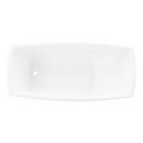 Signature Hardware White 67 x 31-1/8 in. Freestanding Bathtub with End Drain 