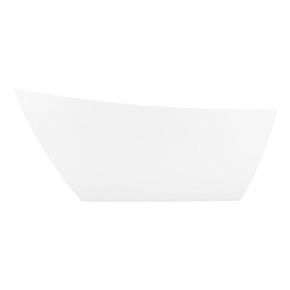 Signature Hardware White 67 x 31-1/8 in. Freestanding Bathtub with End Drain 