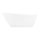 Signature Hardware White 67 x 31-1/8 in. Freestanding Bathtub with End Drain 