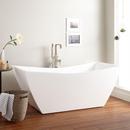67 x 31-1/2 in. Freestanding Bathtub with Center Drain in White