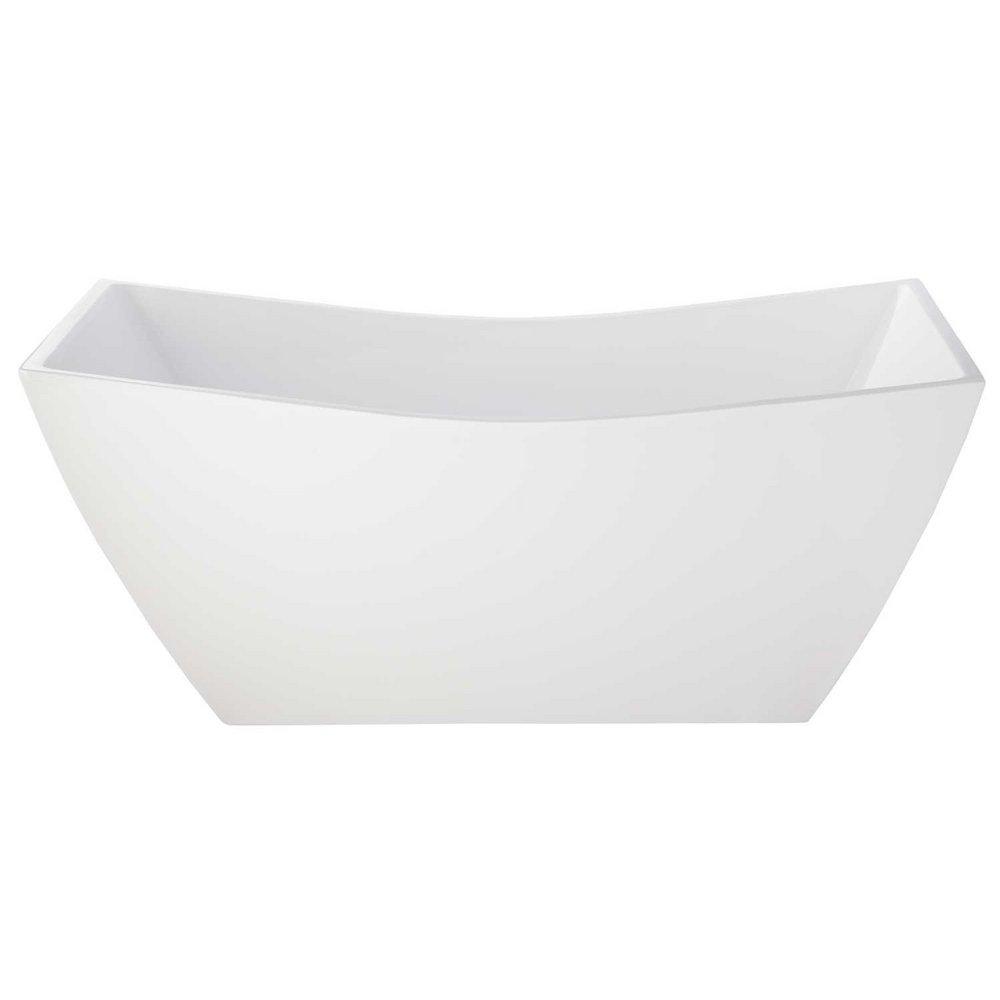 Signature Hardware White 67 x 31-1/2 in. Freestanding Bathtub with Center Drain 