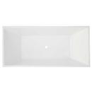 Signature Hardware White 67 x 31-1/2 in. Freestanding Bathtub with Center Drain 