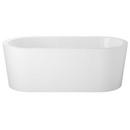 Signature Hardware White 67 x 31-1/2 in. Freestanding Bathtub with End Drain 