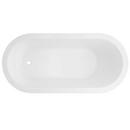 Signature Hardware White 67 x 31-1/2 in. Freestanding Bathtub with End Drain 