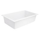 29-7/8 x 17-3/4 in. No Hole Composite Single Bowl Undermount Kitchen Sink in Cloud White