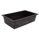 Signature Hardware Black 29-7/8 x 17-3/4 in. No Hole Composite Single Bowl Undermount Kitchen Sink 