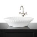 Vessel Mount Bathroom Sink in White