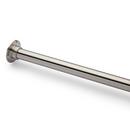 60 in. Wall Mount Straight Shower Rod in Brushed Nickel
