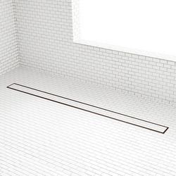 60 in. Linear Shower Drain in Oil Rubbed Bronze