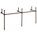 72 in. Brass Double Console Leg in Oil Rubbed Bronze