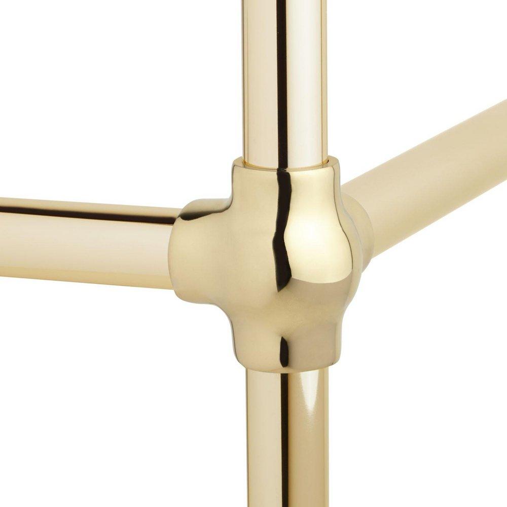 60  COMPLETE BRASS SINGLE CONSOLE STAND - POLISHED BRASS 