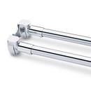 Signature Hardware Chrome 72 CRVD DBL SHWR ROD CP 