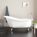 61 x 30 in. Freestanding Bathtub with End Drain in White