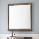 30 in. Mahogany Vanity Mirror in Grey Wash