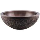 Vessel Mount Bathroom Sink in Antique Copper