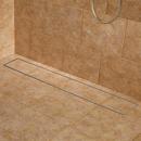 48  COHEN WIDE LINEAR SHOWER DRAIN - BRUSHED STAINLESS STEEL 
