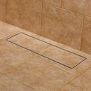 24  COHEN WIDE LINEAR SHOWER DRAIN - BRUSHED STAINLESS STEEL