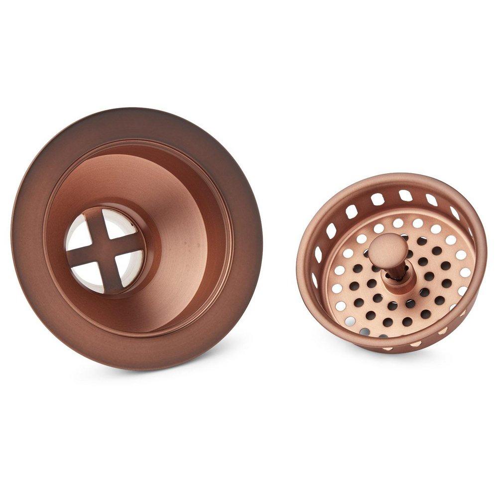 Signature Hardware Brushed Nickel 3-1/2 in. Brass Basket Strainer 