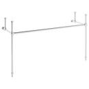 60 in. Brass Console Sink Stand in Chrome