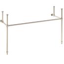60 in. Brass Console Sink Stand in Polished Nickel