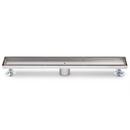 2-1/8 in. Linear Shower Drain in Brushed Stainless Steel