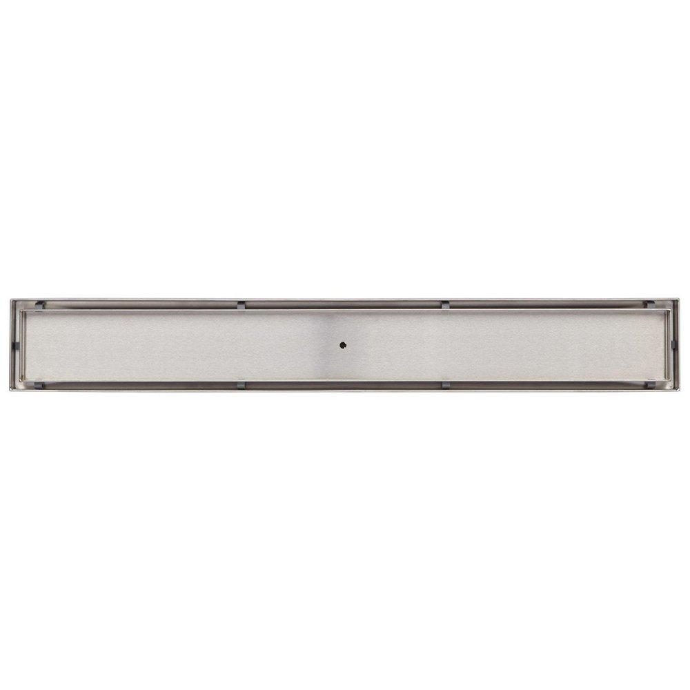 Signature Hardware Brushed Stainless Steel Tile Insert Linear Shower Drain in Brushed Stainless Steel 