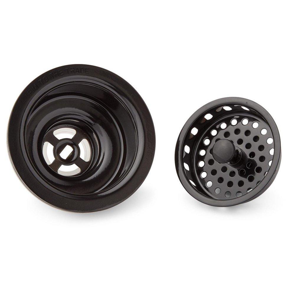 Signature Hardware Oil Rubbed Bronze 3-1/2 in. Basket Strainer 