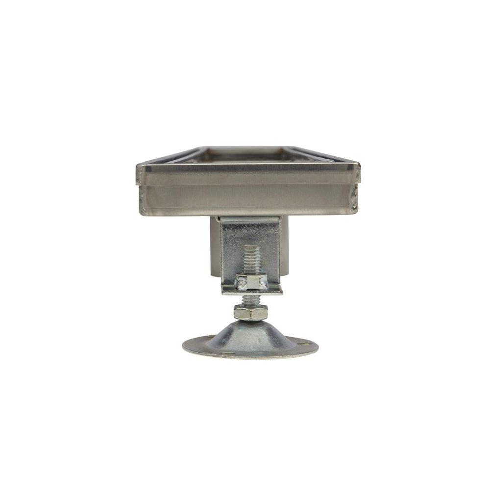 Signature Hardware Brushed Stainless Steel 60 in. Linear Shower Drain with Drain Flange 