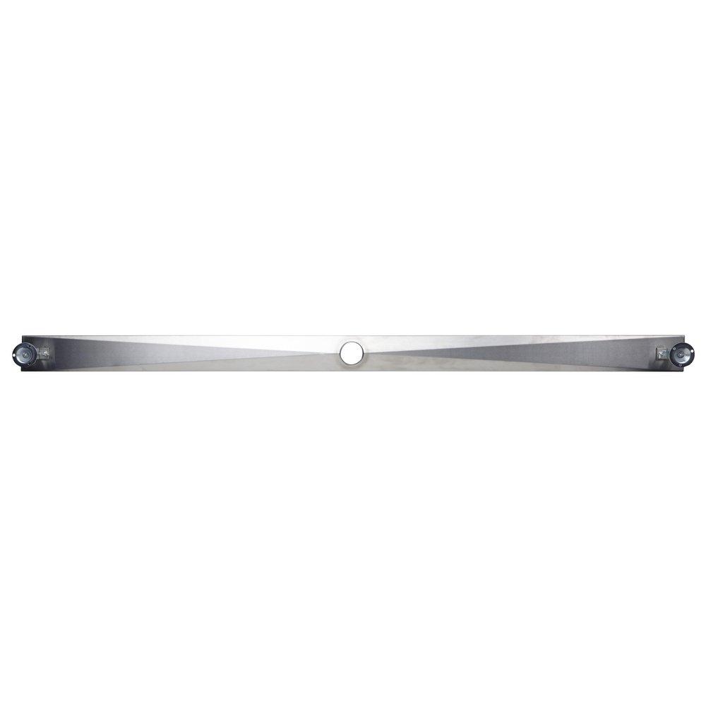 Signature Hardware Brushed Stainless Steel 60 in. Linear Shower Drain with Drain Flange 